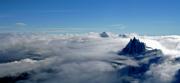 Aiguille Du Midi Dağı’nın Mont Blanc rotasından görünümü